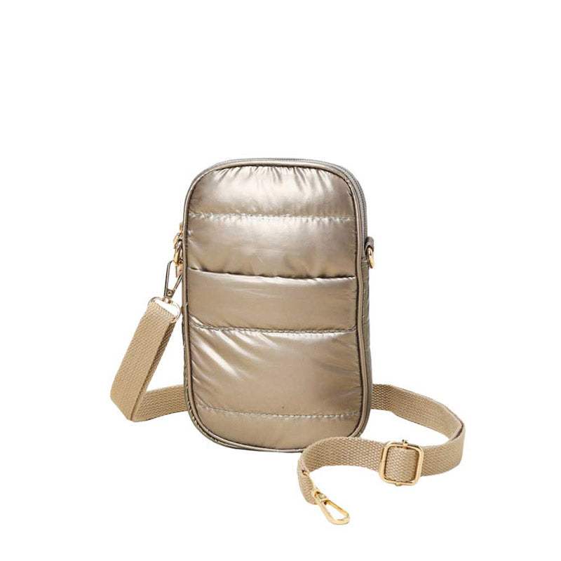 Puffer Rectangle Crossbody Bag - Madeline Love - Flyclothing LLC