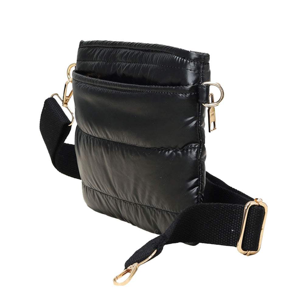 Solid Puffer Crossbody Bag - Madeline Love - Flyclothing LLC