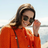 Matte Tortoise Shell & Gold Brooklines - Knockaround - Flyclothing LLC