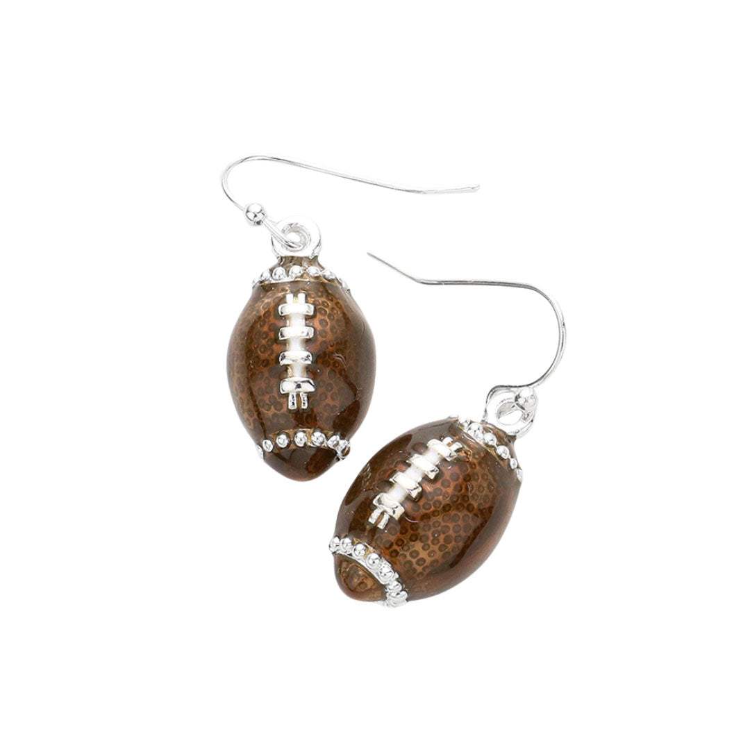 3D Football Dangle Earrings - Madeline Love - Flyclothing LLC