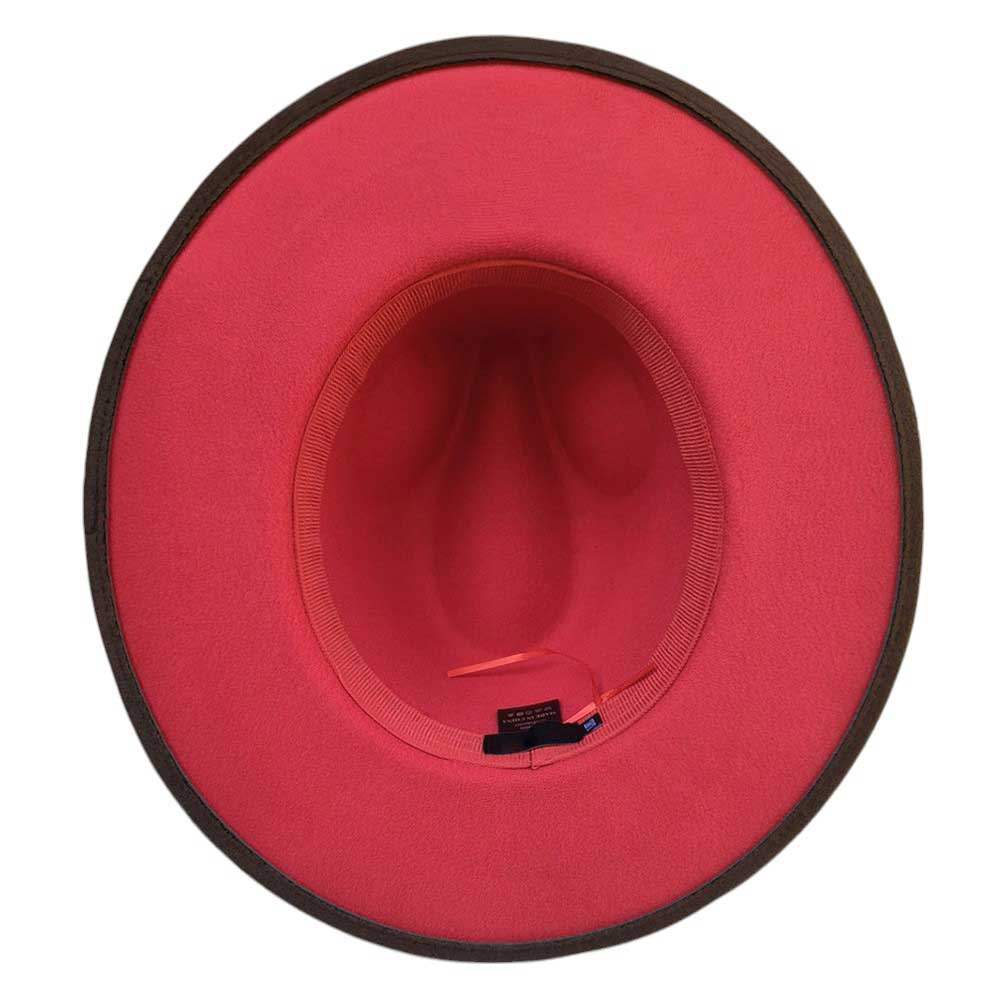 Belt Band Pointed Fedora Hat - Madeline Love - Flyclothing LLC