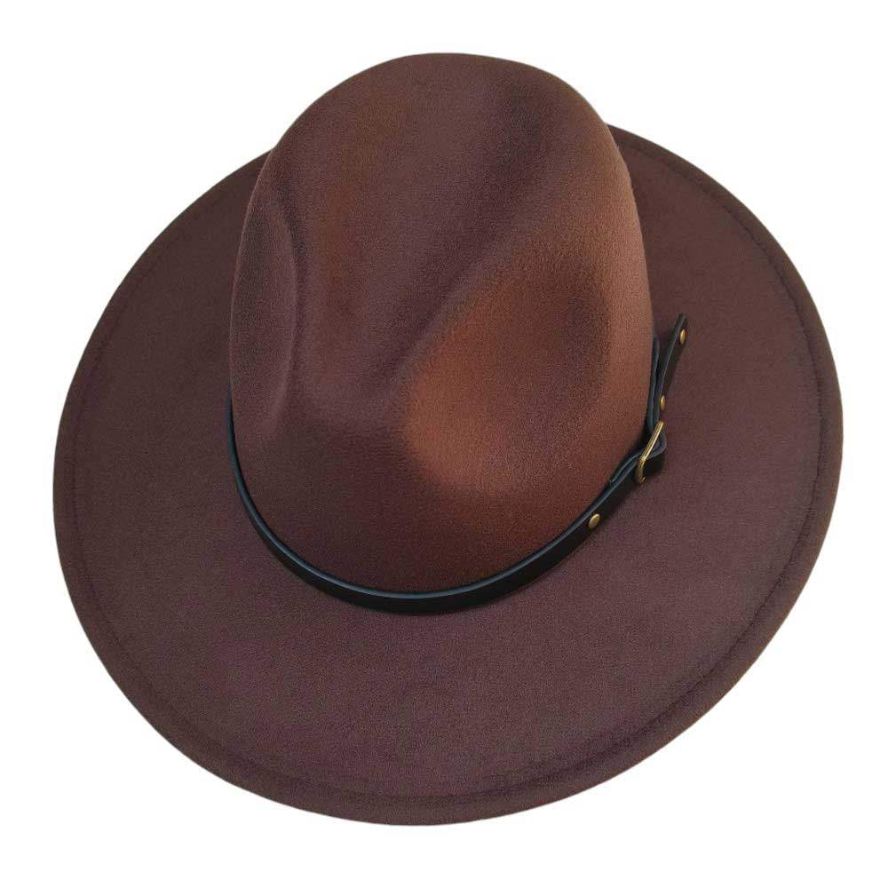 Belt Band Pointed Fedora Hat - Madeline Love - Flyclothing LLC