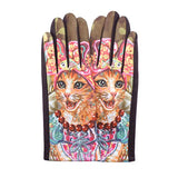 Cat Printed Smart Touch Gloves - Madeline Love - Flyclothing LLC