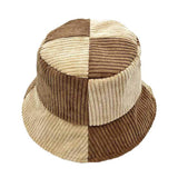 Colorblock Corduroy Bucket Hat - Madeline Love - Flyclothing LLC