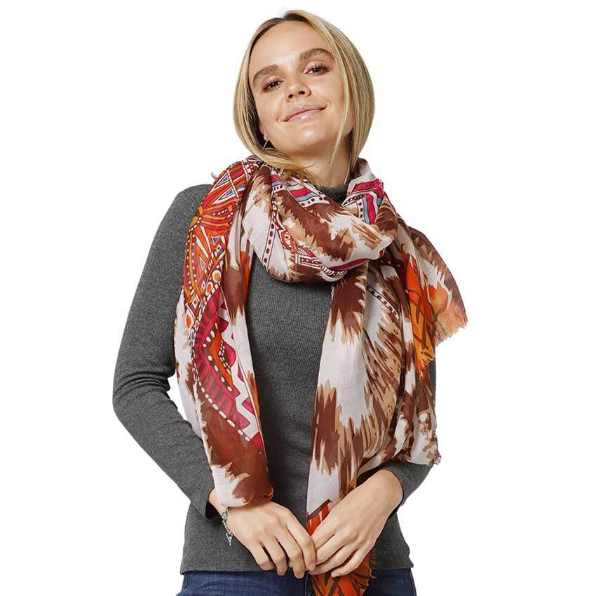 Ethnic Printed Scarf - Madeline Love - Flyclothing LLC