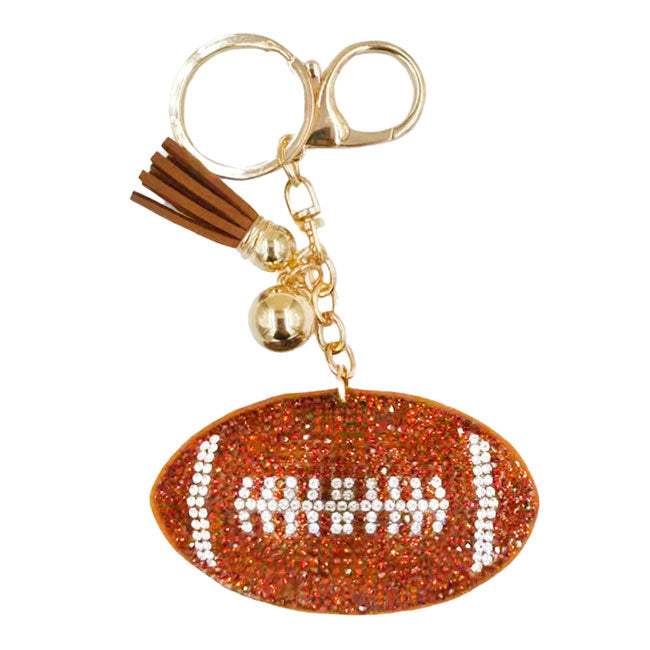 Fashionable Bling Football Tassel Key Chain - Madeline Love - Flyclothing LLC