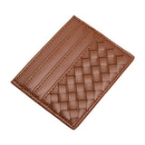 Faux Leather Basket Weave Card Holder Wallet - Madeline Love - Flyclothing LLC