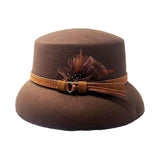 Feather Pointed Felt Hat - Madeline Love - Flyclothing LLC