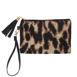 Leopard Patterned Wristlet Pouch Bag - Madeline Love - Flyclothing LLC