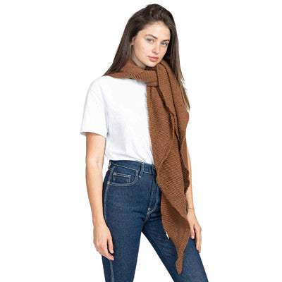 Plain Solid Triangle Scarf Shawl - Madeline Love - Flyclothing LLC