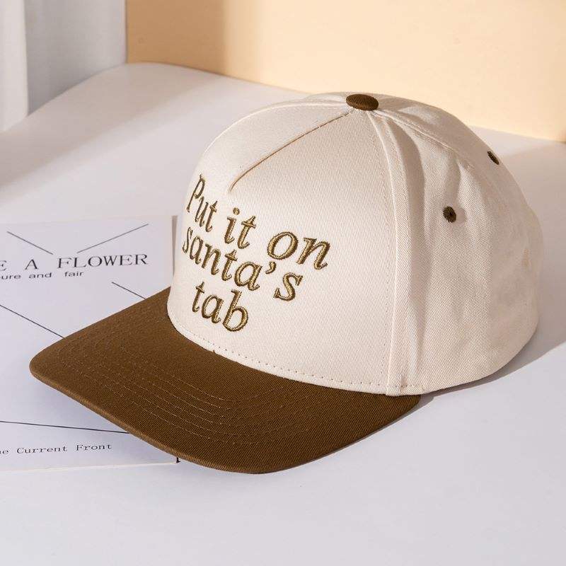 Put It On Santas Tap Message Embroidered Five Panel Canvas Snapback Baseball Cap - Madeline Love - Flyclothing LLC