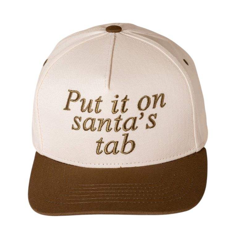 Put It On Santas Tap Message Embroidered Five Panel Canvas Snapback Baseball Cap - Madeline Love - Flyclothing LLC