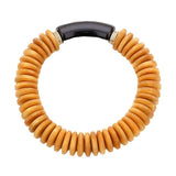 Resin Accented Wood Stretch Bracelet - Madeline Love - Flyclothing LLC