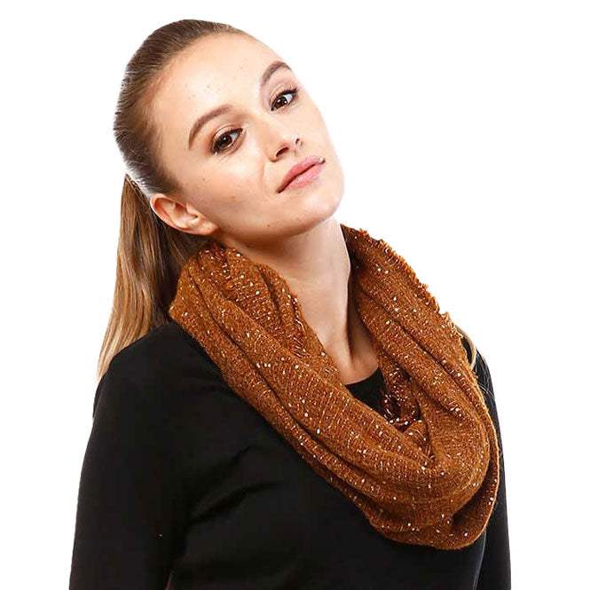 Solid Boucle Infinity Scarf - Madeline Love - Flyclothing LLC
