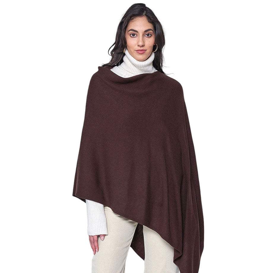 Solid Scarf Poncho - Madeline Love - Flyclothing LLC