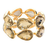 Teardrop Stone Stretch Evening Bracelet - Madeline Love - Flyclothing LLC
