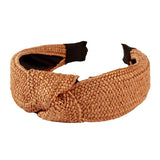 Trendy Straw Knot Burnout Headband - Madeline Love - Flyclothing LLC