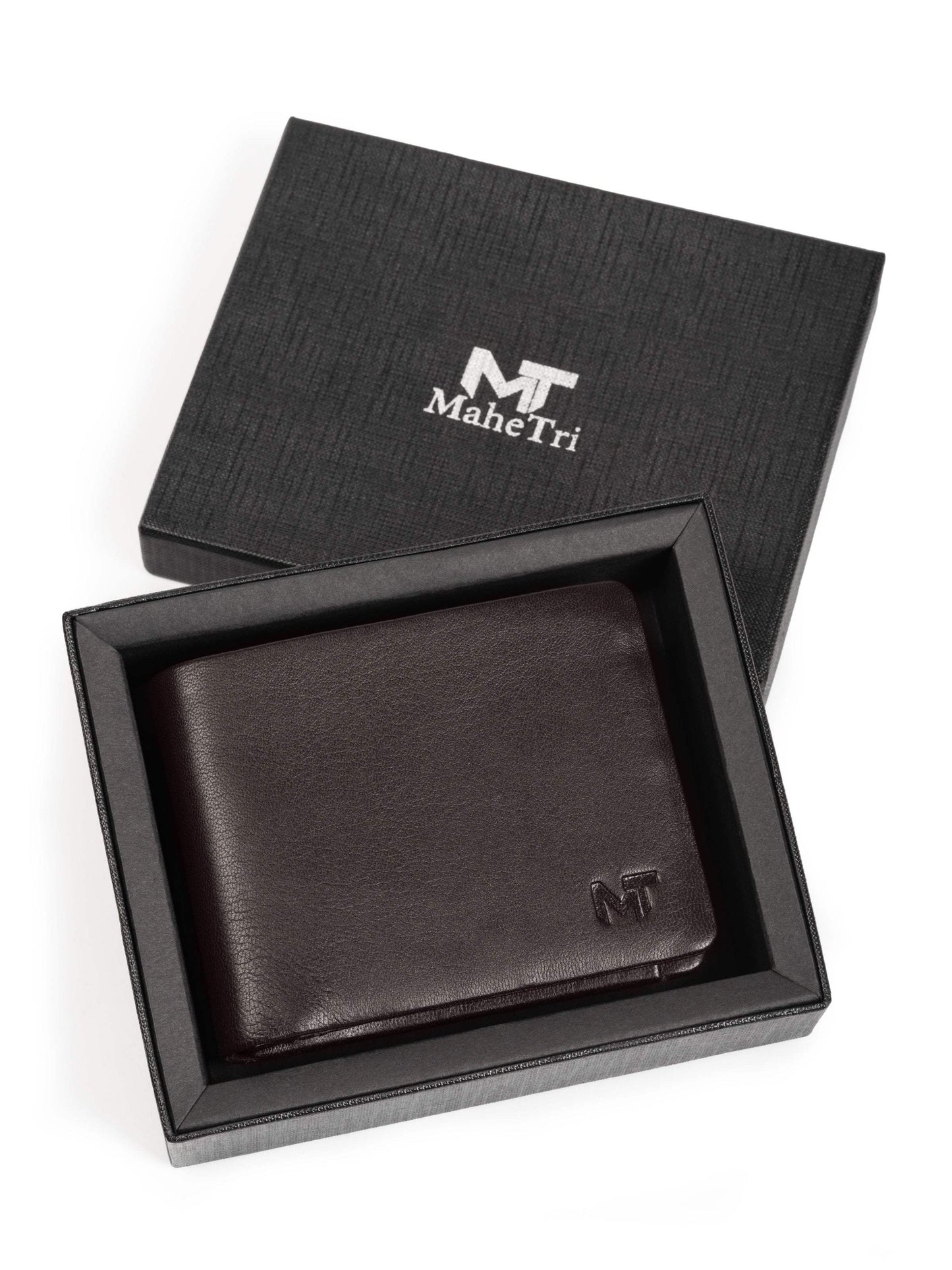 Dark Brown Duke Bifold Wallet - Classy Leather Bags - Flyclothing LLC