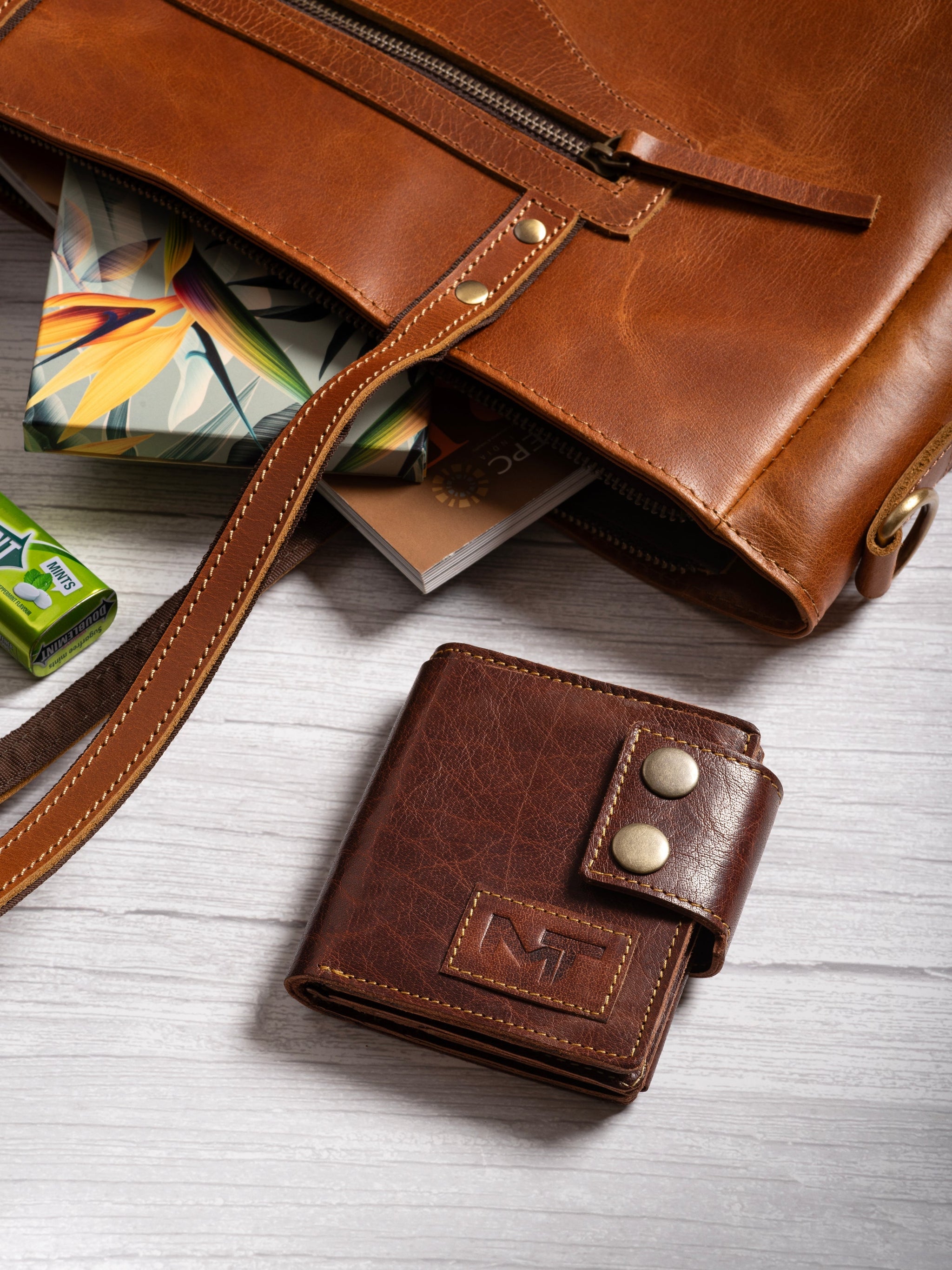 Swift Hold Wallet - Brown - Classy Leather Bags - Flyclothing LLC