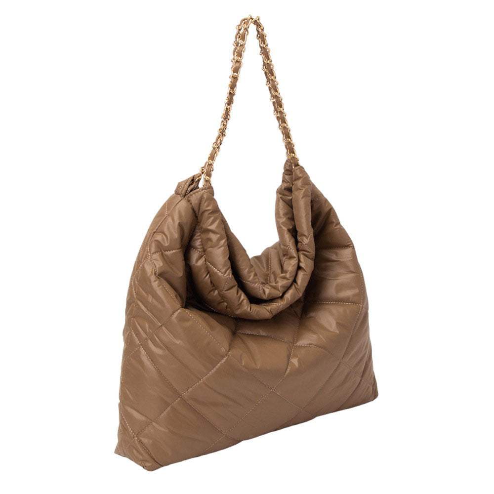 Padded Adjustable Metal Strap Shoulder Bag - Madeline Love - Flyclothing LLC