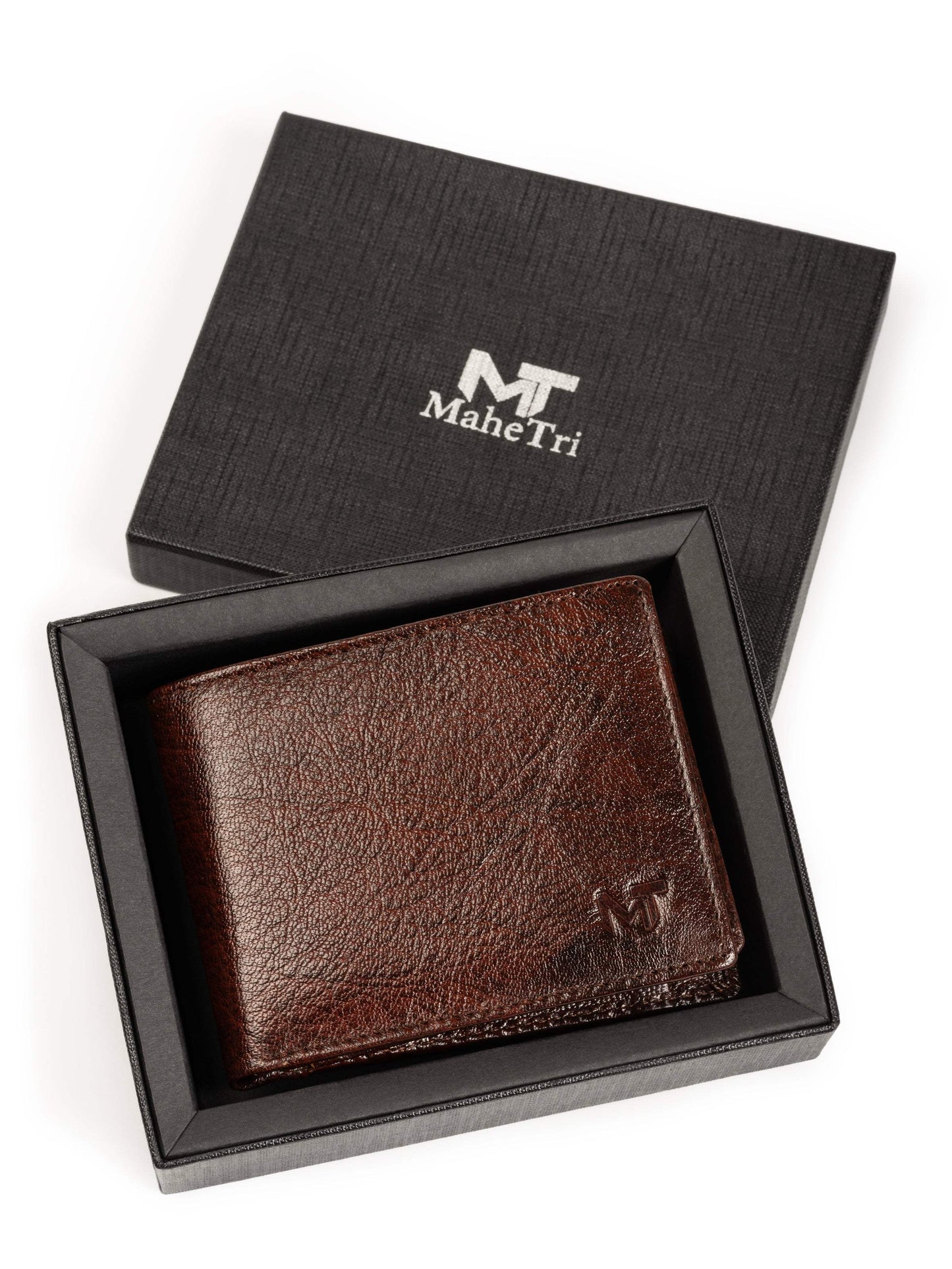 Brown Sleek-Fit Wallet - Classy Leather Bags - Flyclothing LLC