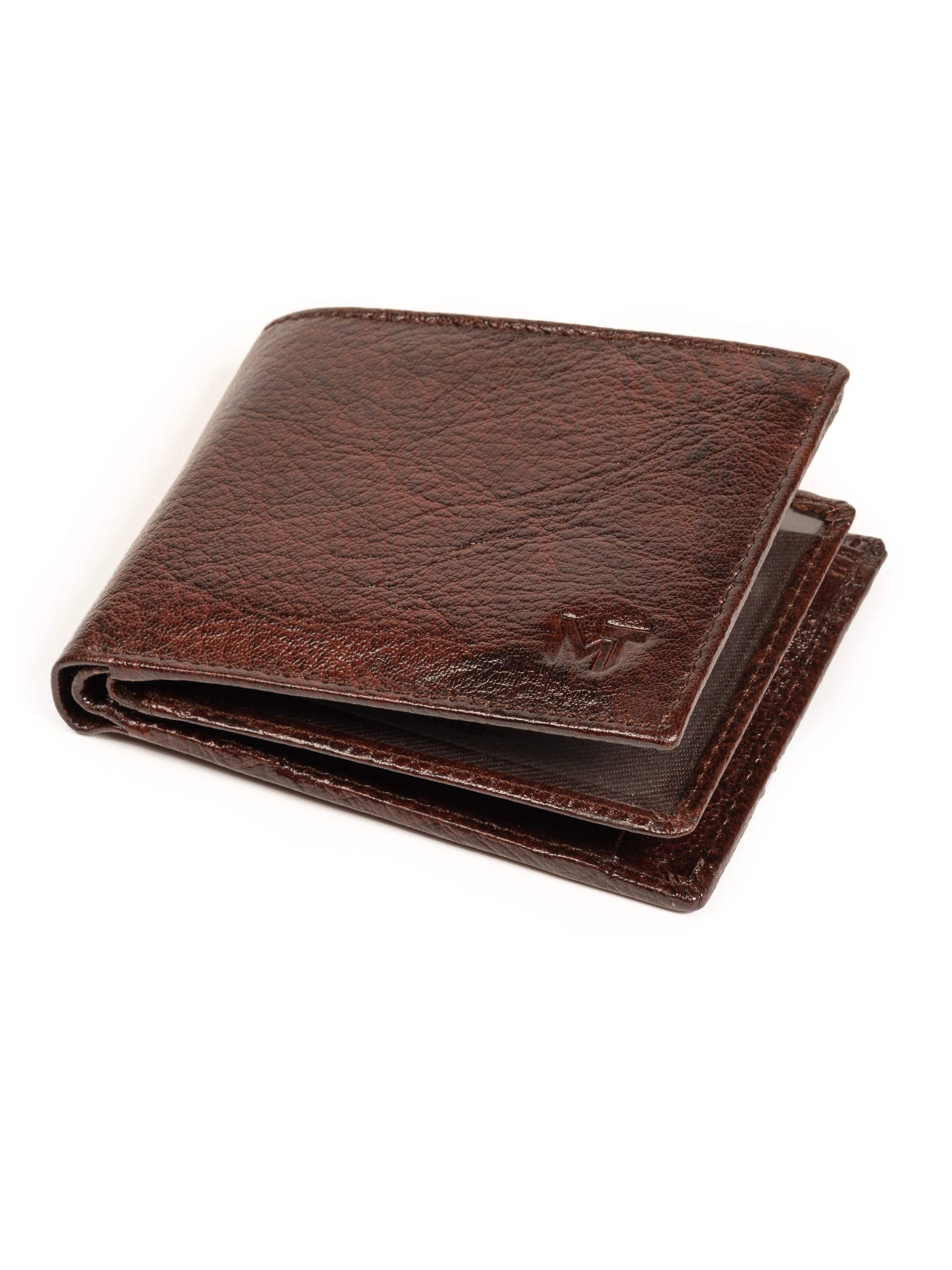 Brown Sleek-Fit Wallet - Classy Leather Bags - Flyclothing LLC