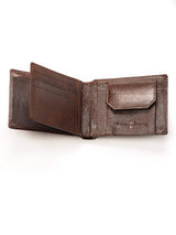 Brown Sleek-Fit Wallet - Classy Leather Bags - Flyclothing LLC