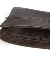 Brown Laptop Sleeve - Classy Leather Bags - Flyclothing LLC