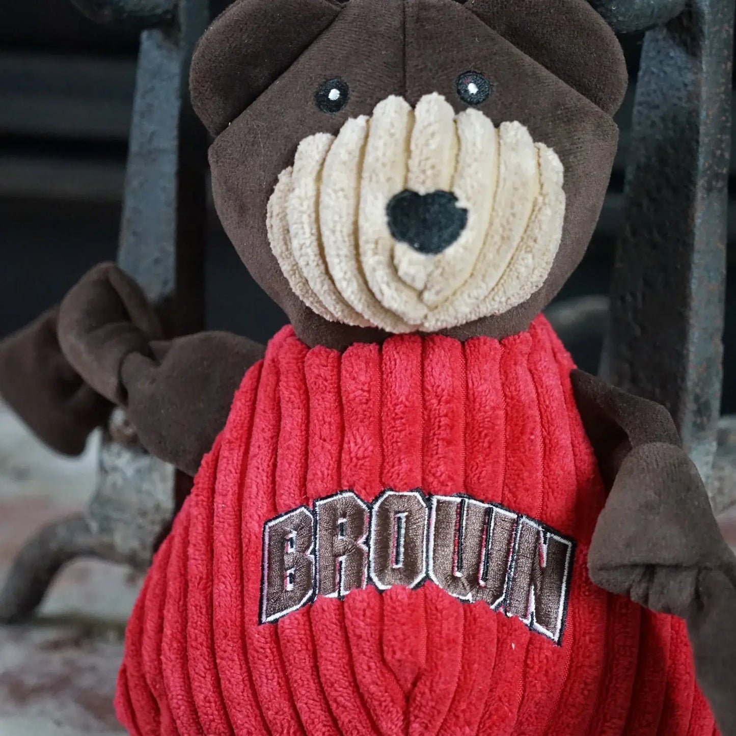 NCAA Brown University, Bruno the Bear Knottie® Plush Dog Toy - HuggleHounds - Flyclothing LLC