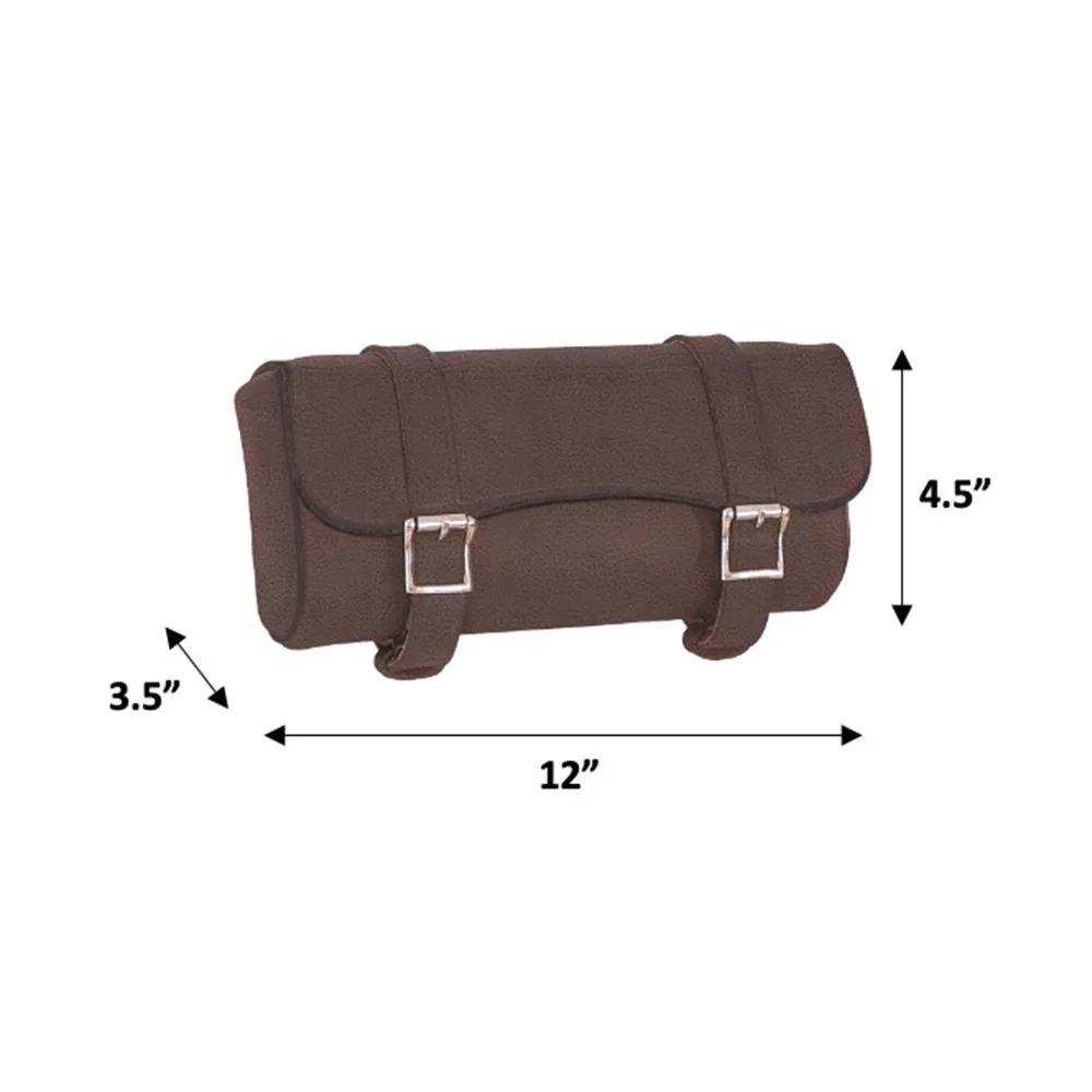 Chocolate- Leather Tool Bag - Unik Just for Bikers - Flyclothing LLC