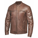 Nevada - Men's Premium Leather Motorcycle Jacket - Unik Just for Bikers - Flyclothing LLC