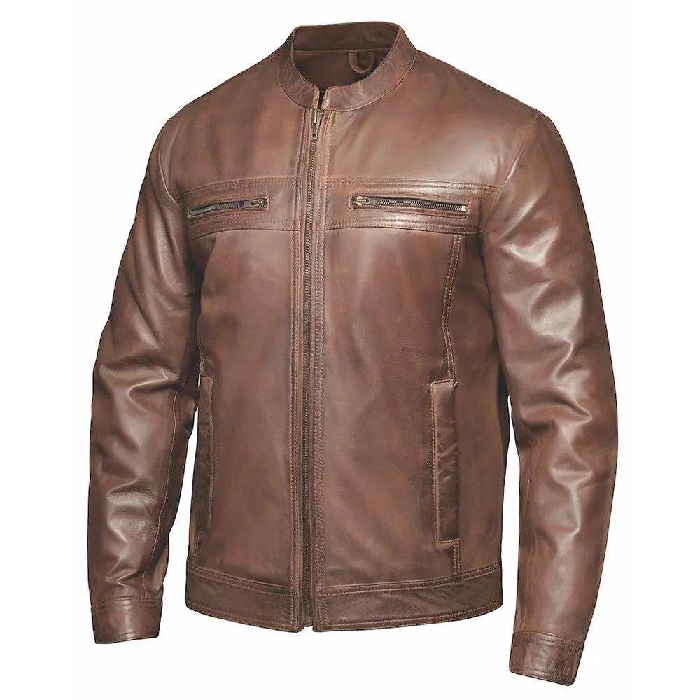 Nevada - Mens Premium Leather Jacket - Unik Just for Bikers - Flyclothing LLC