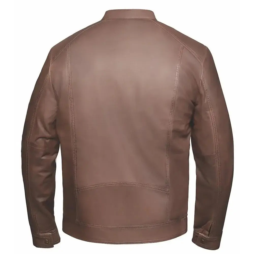 Nevada - Men's Premium Leather Motorcycle Jacket - Unik Just for Bikers - Flyclothing LLC