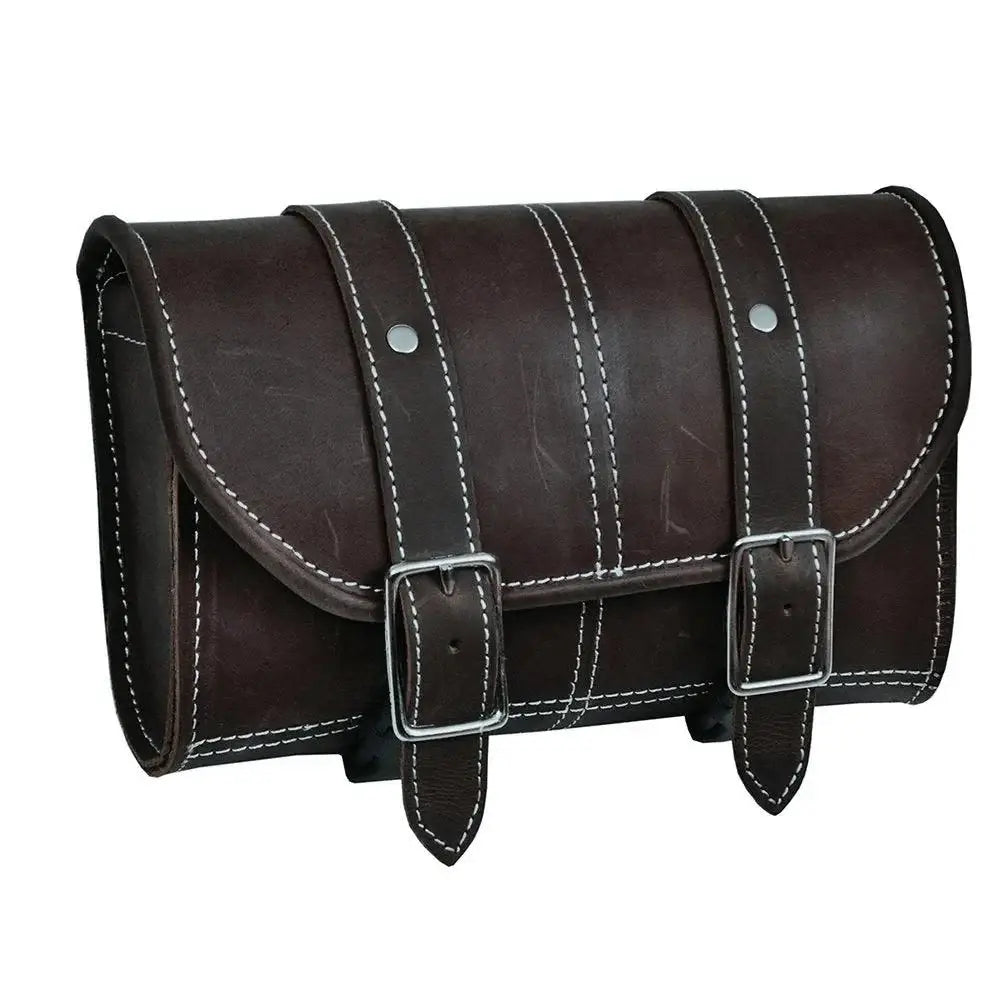 Brown - Leather Tool Bag - Unik Just for Bikers - Flyclothing LLC