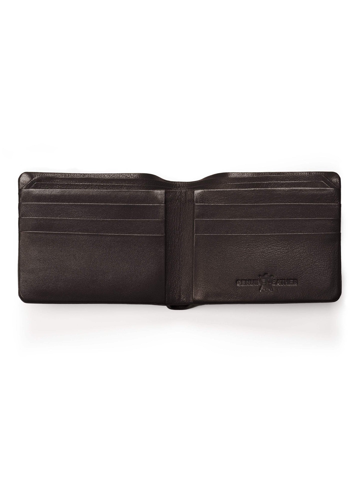 Dark Brown Duke Bifold Wallet - Classy Leather Bags - Flyclothing LLC