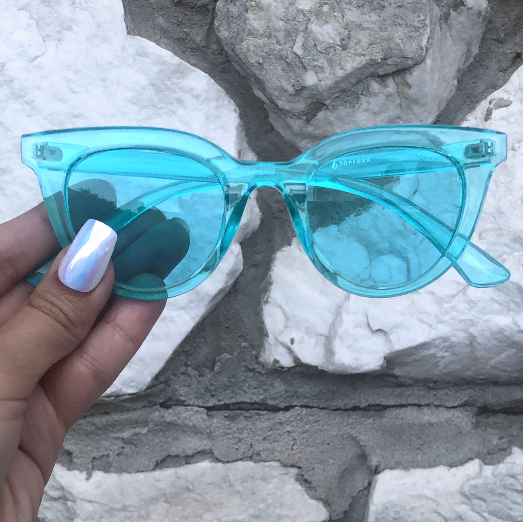 Brittany - Coral Blue - TopFoxx - Flyclothing LLC