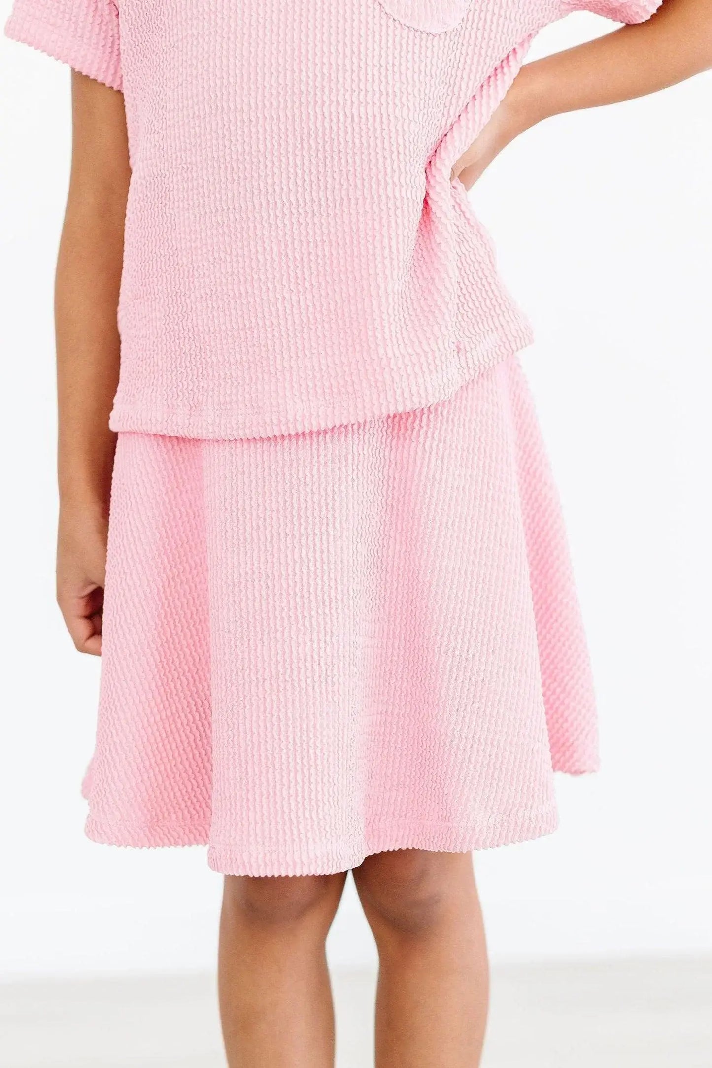 Bubblegum Pink Scrunchy Twirl Skort - Mila & Rose ® - Flyclothing LLC