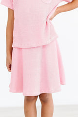 Bubblegum Pink Scrunchy Twirl Skort - Mila & Rose ® - Flyclothing LLC
