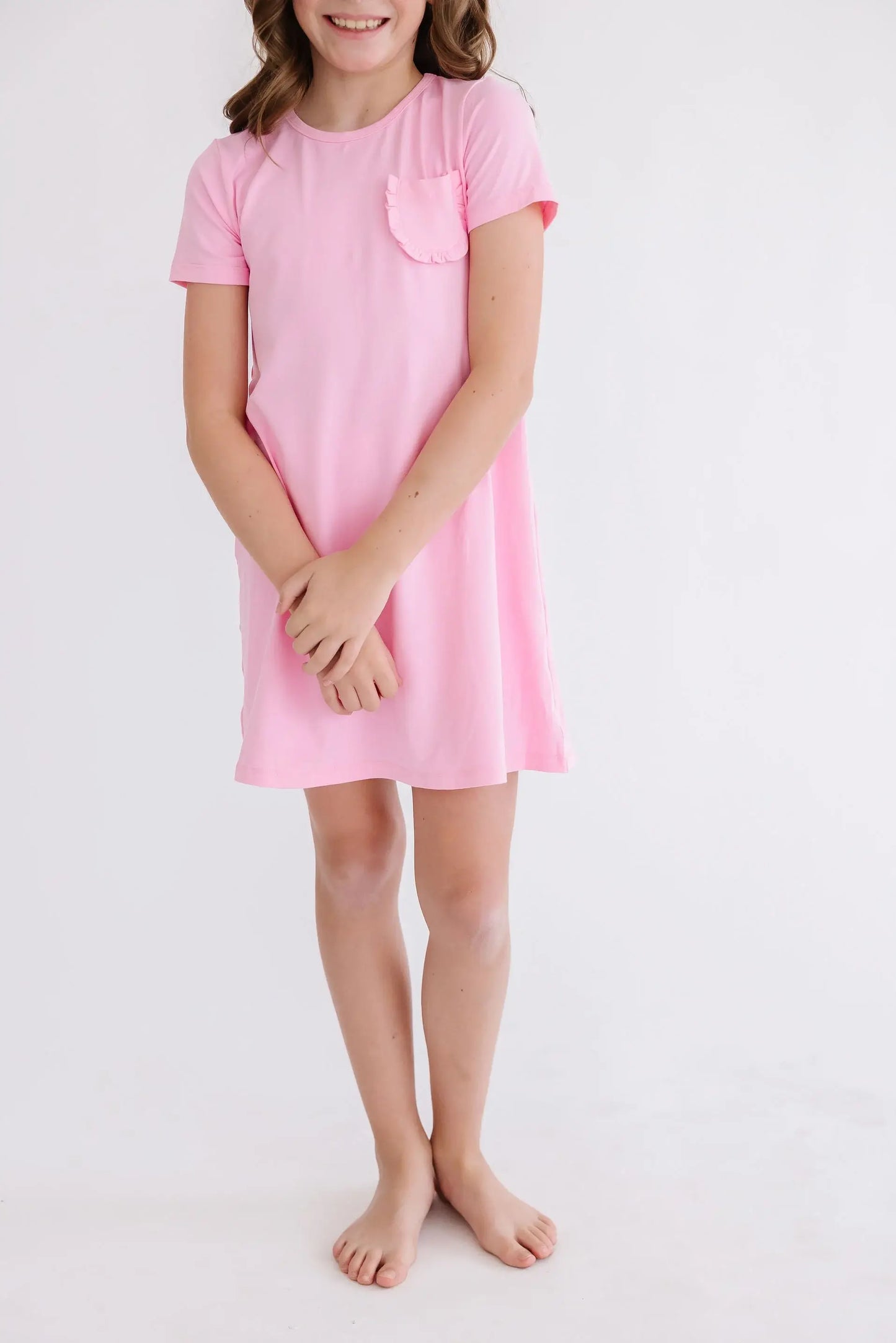 Bubblegum Pink T-Shirt Dress - Mila & Rose ® - Flyclothing LLC