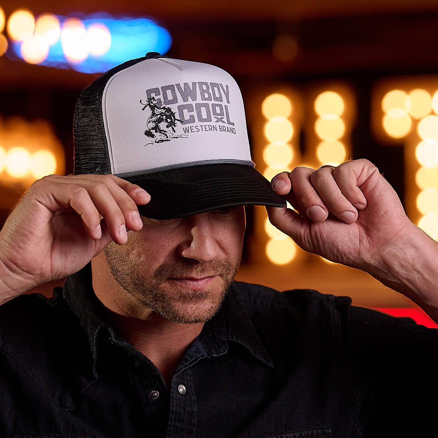 Buckaroo Showdown Foam Trucker Hat - Cowboy Cool - Flyclothing LLC