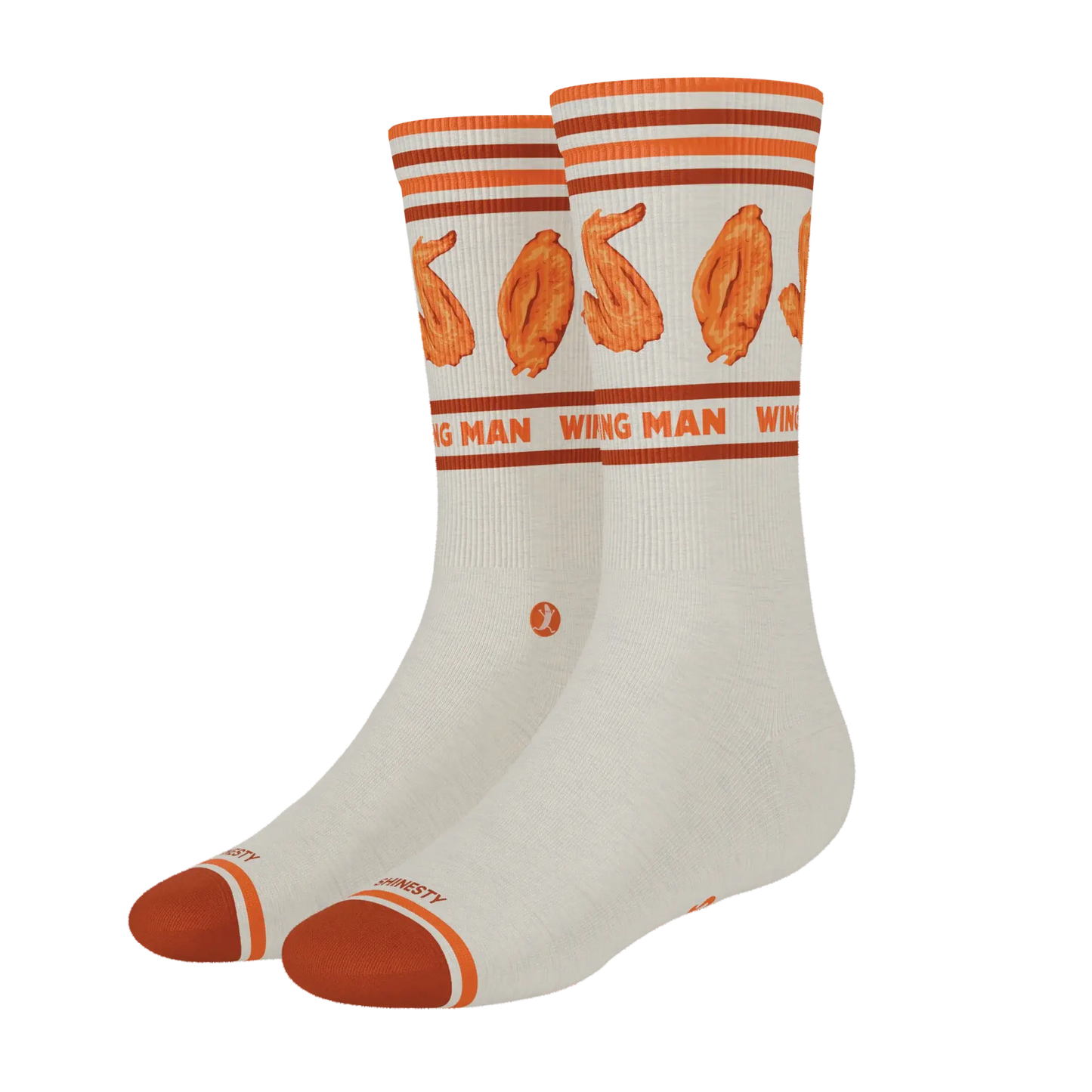 The Buffalo & Blue | Chicken Wings Heel Hammock™ Crew Socks - Shinesty - Flyclothing LLC