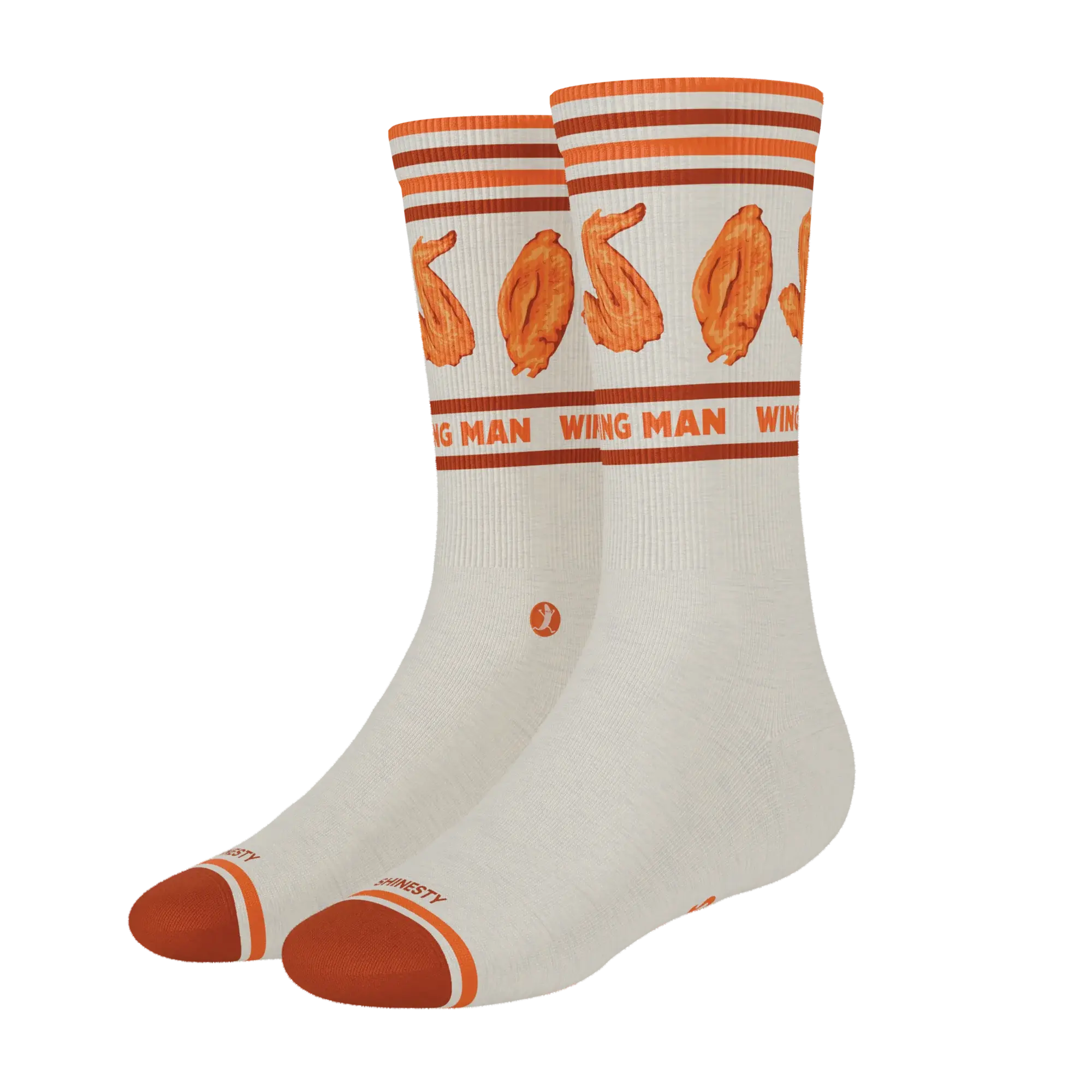 The Buffalo & Blue | Chicken Wings Heel Hammock™ Crew Socks - Shinesty - Flyclothing LLC