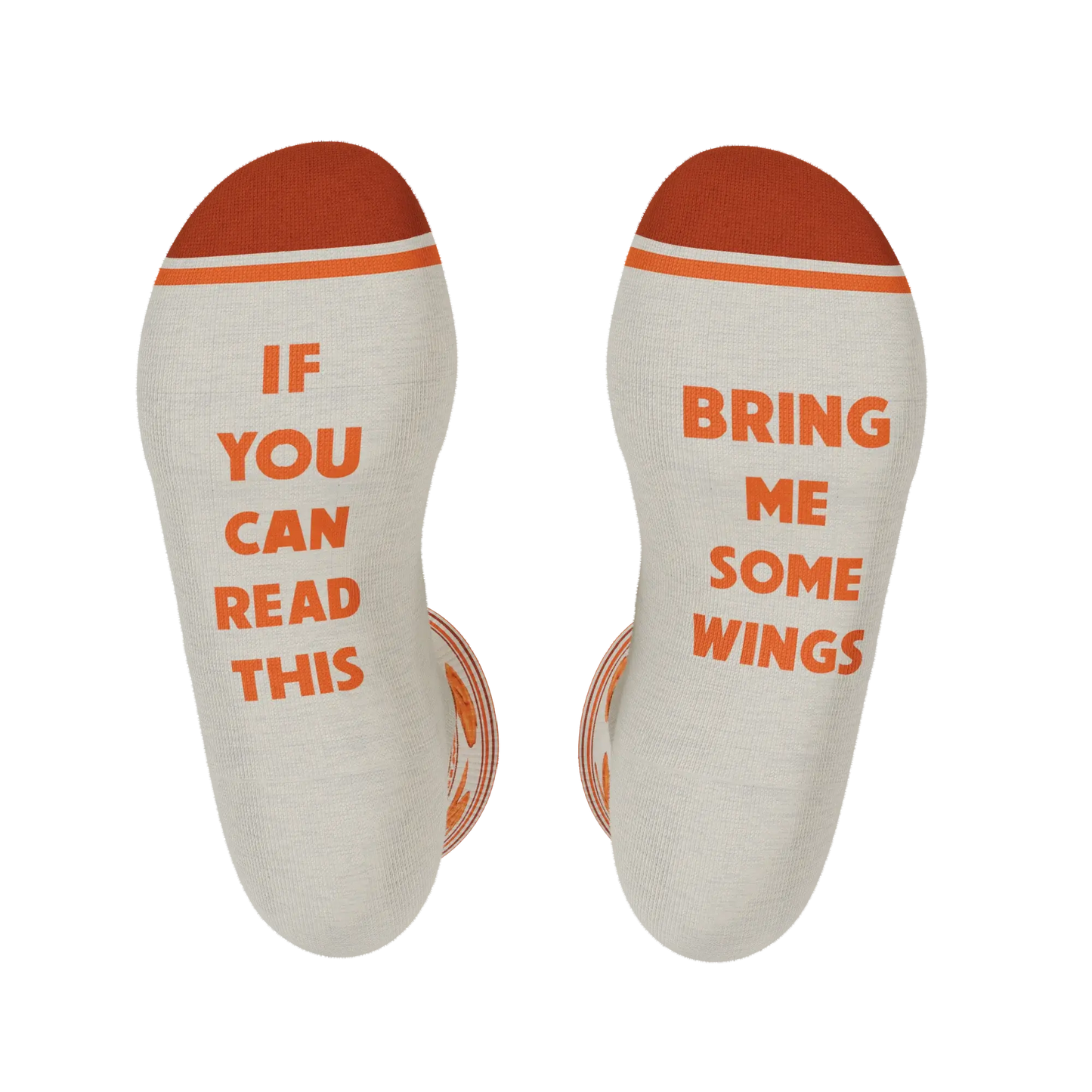 The Buffalo & Blue | Chicken Wings Heel Hammock™ Crew Socks - Shinesty - Flyclothing LLC