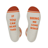 The Buffalo & Blue | Chicken Wings Heel Hammock™ Crew Socks - Shinesty - Flyclothing LLC