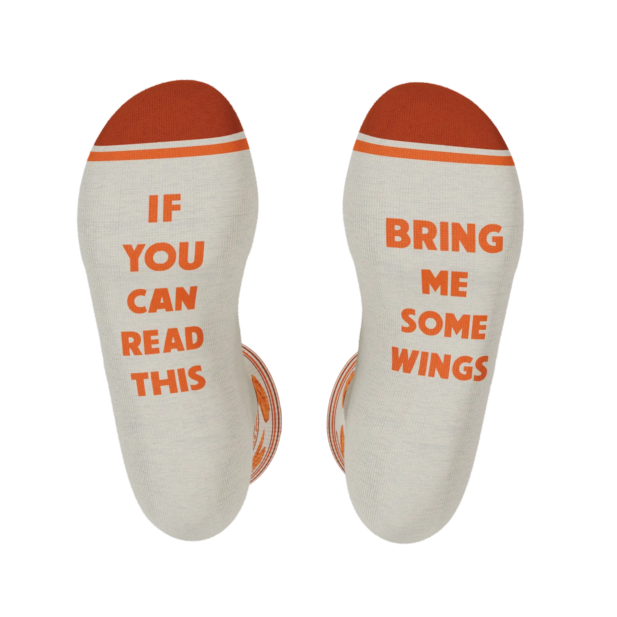 The Buffalo & Blue | Chicken Wings Heel Hammock™ Crew Socks - Shinesty - Flyclothing LLC