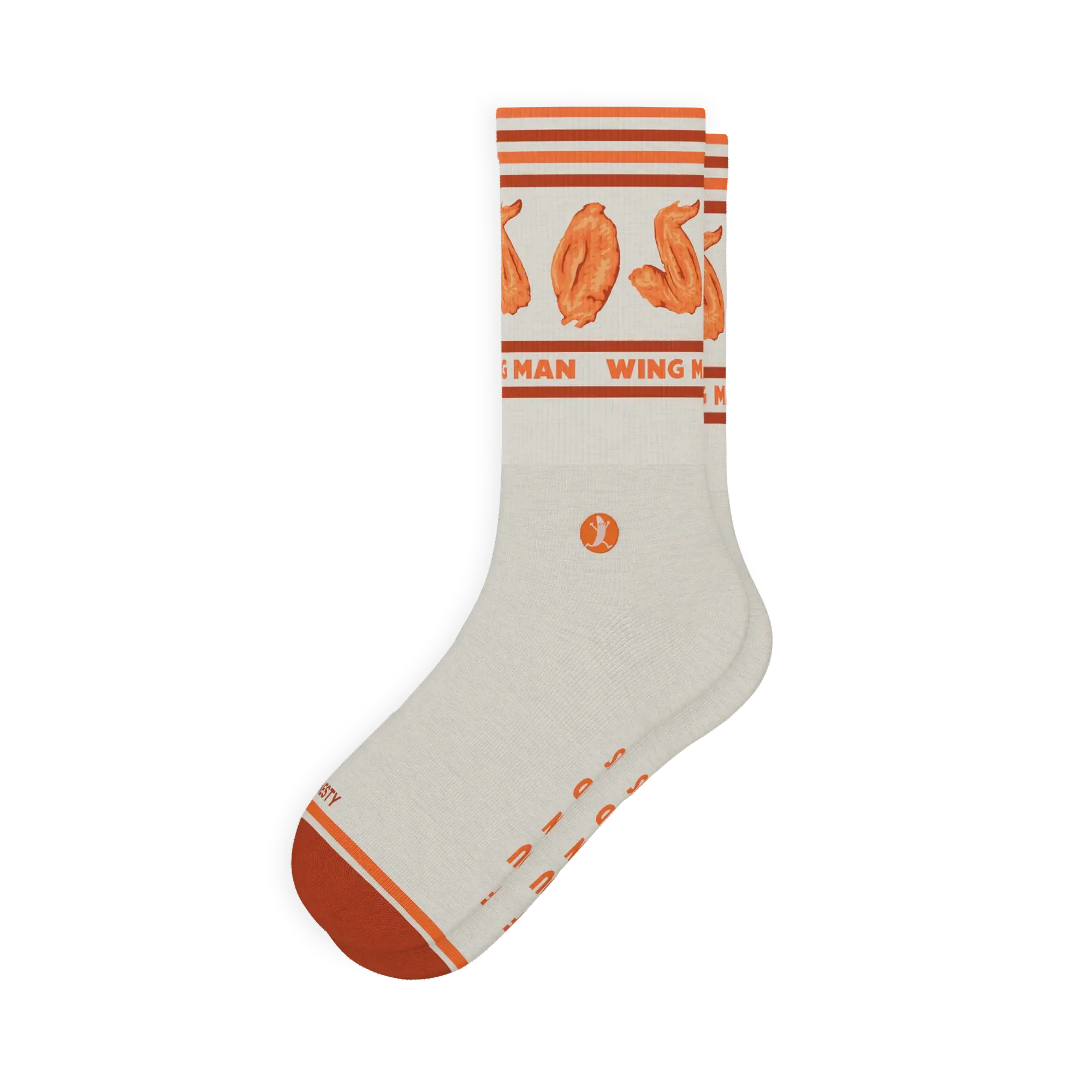 The Buffalo & Blue | Chicken Wings Heel Hammock™ Crew Socks - Shinesty - Flyclothing LLC