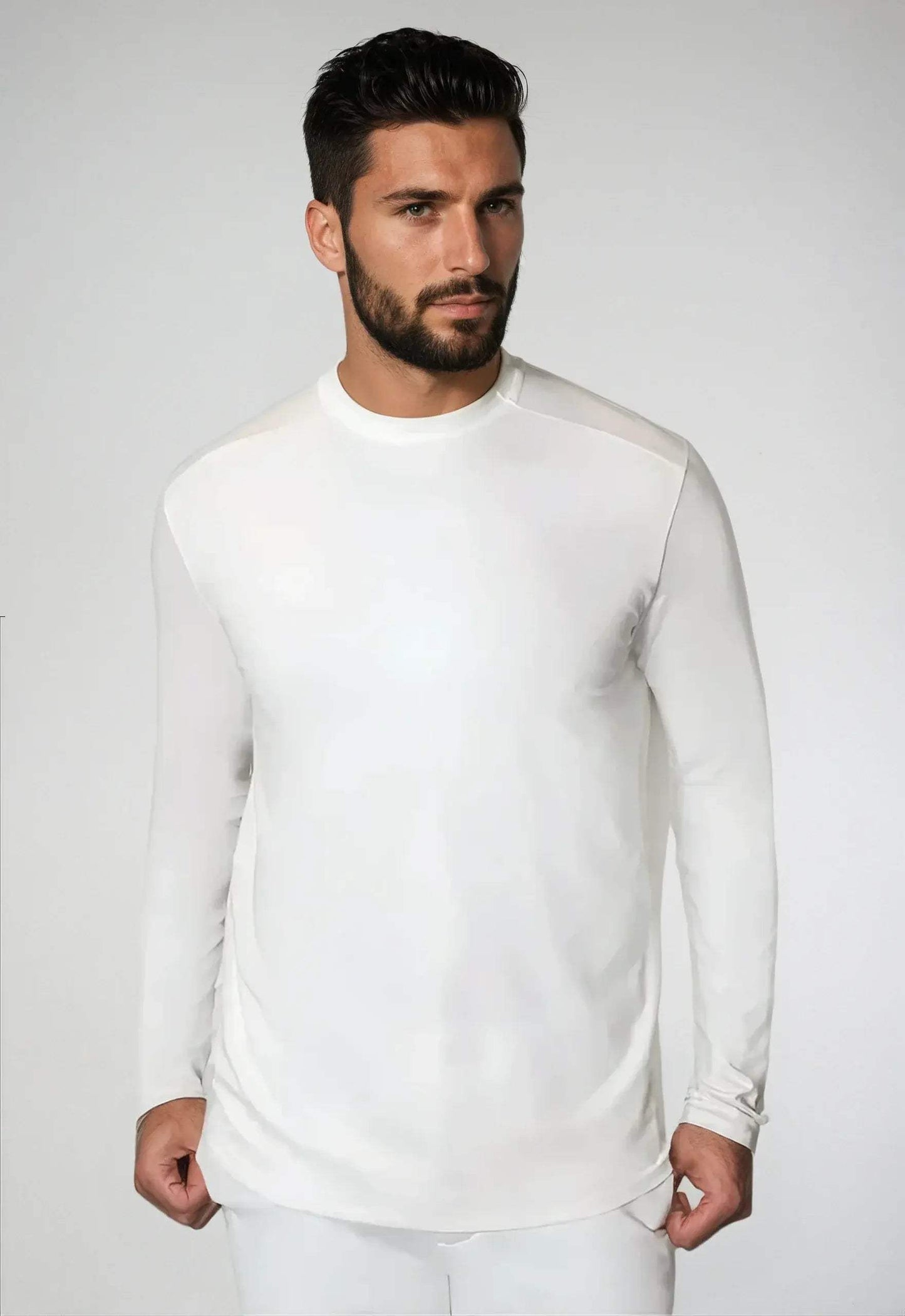 Buki Cinqo Long Sleeve Tech Tee - White - Buki - Flyclothing LLC
