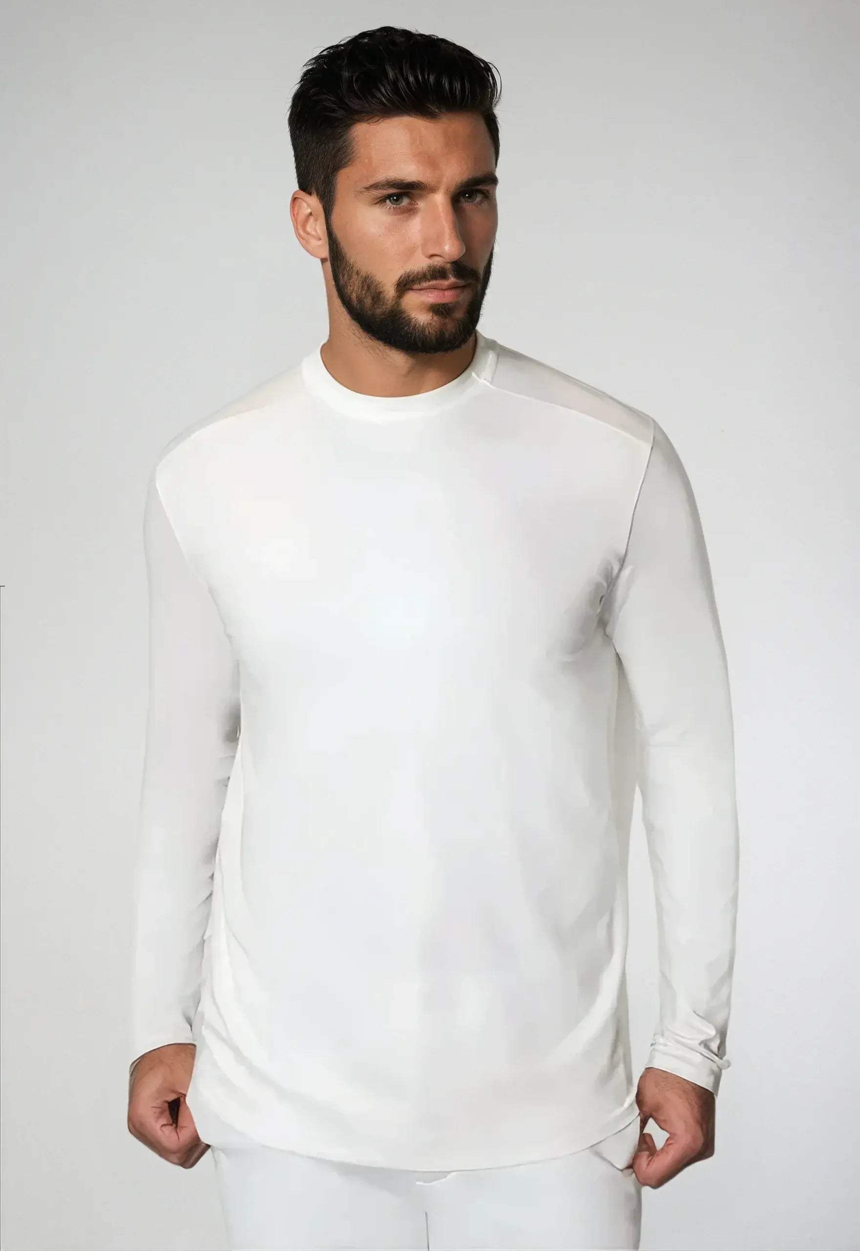 Buki Cinqo Long Sleeve Tech Tee - White - Buki - Flyclothing LLC