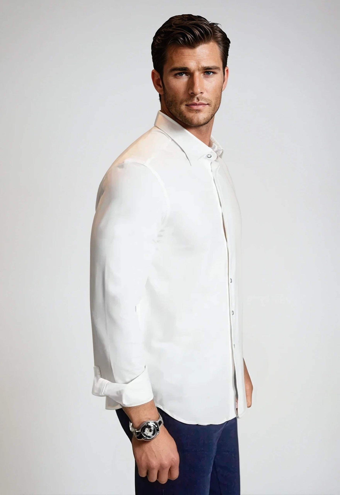 Buki Cinqo 'Single Shot' Long Sleeve Shirt - White - Buki - Flyclothing LLC
