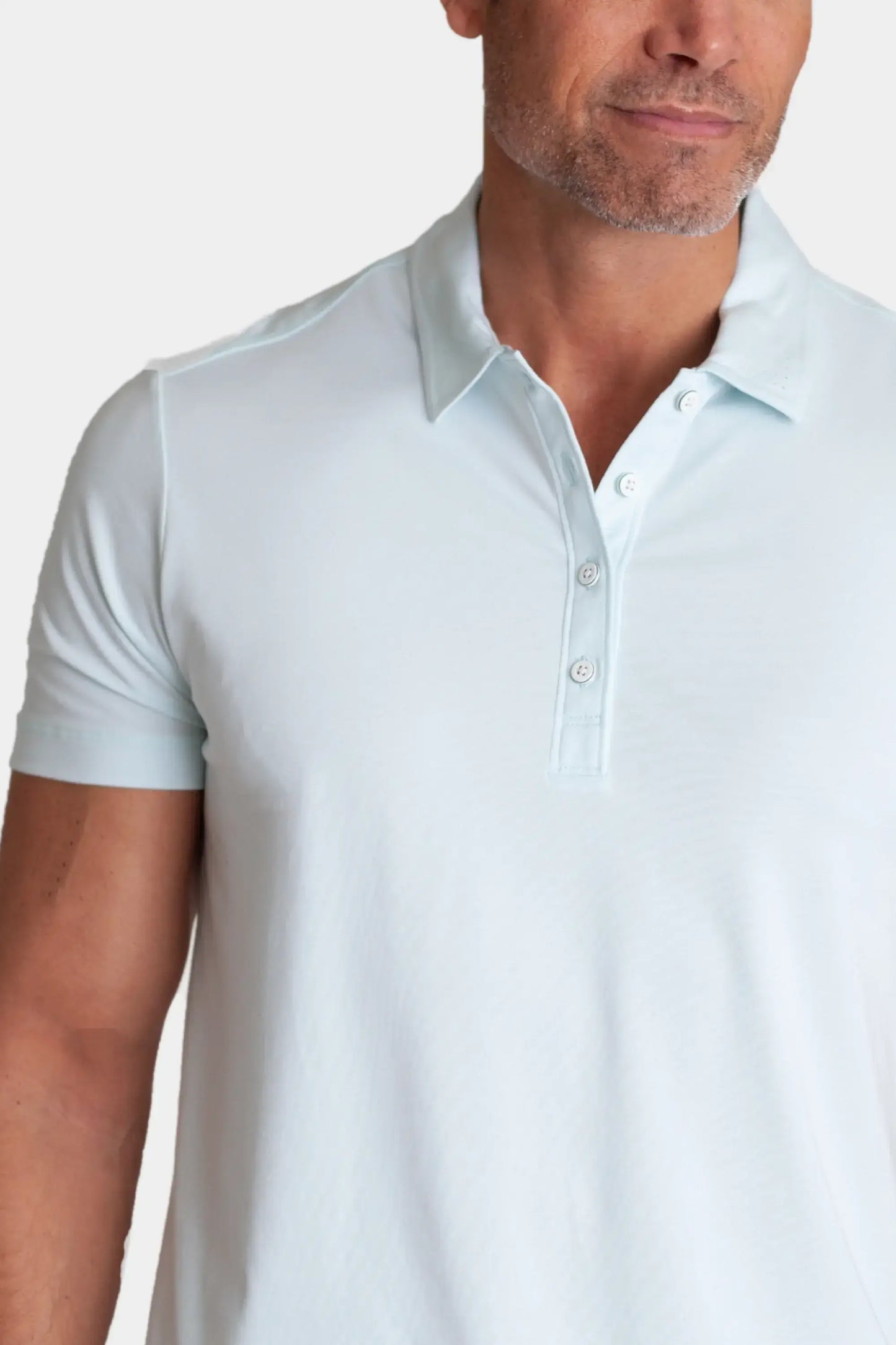 Coolest Polo Tech Shirt - Light Blue - Buki - Flyclothing LLC